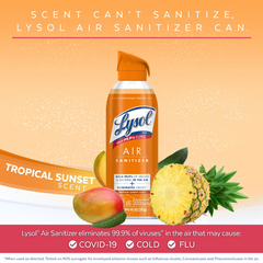 Lysol Tropical Sunset Air Sanitizer Aerosol Spray - 10oz