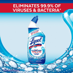 Lysol Toilet Bowl Cleaner - Power & Free Twin Pack - 24oz/2pk: Fresh Scent, Liquid Gel, Plastic Bottle