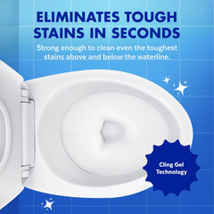 Lysol Power Unscented Clinging Gel Toilet Bowl Cleaner - 24 fl oz/2ct