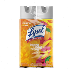 Lysol Mango Disinfectant Aerosol Spray - 38oz: Multipurpose Cleaner, Multi-Surface, Aluminum-Free, Pack of 2