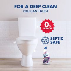 Lysol Clean Scent Power Plus Odor Fighting Liquid Toilet Bowl Cleaner - 48 fl oz: Aluminum-Free, Plastic Bottle