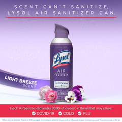 Lysol Light Breeze Air Sanitizing Spray - 10oz