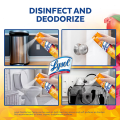 Lysol Mango Disinfectant Aerosol Spray - 38oz: Multipurpose Cleaner, Multi-Surface, Aluminum-Free, Pack of 2