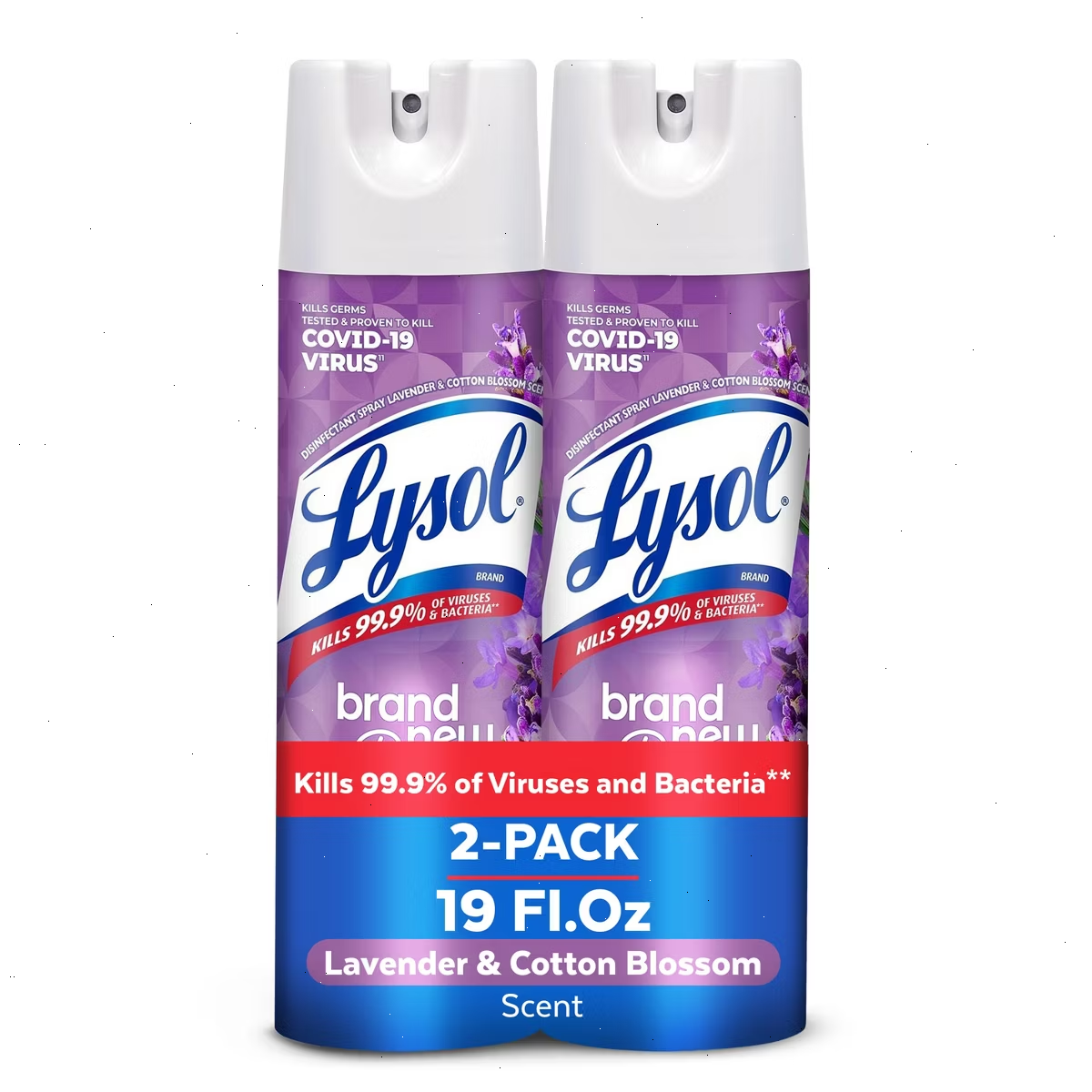 Lysol Lavender Disinfectant Aerosol Spray - 38 fl oz: Aluminum-Free Cleaning Solution for Multipurpose, Multi-Surface Use