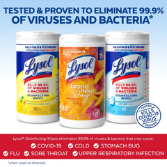 Lysol Disinfecting Wipes - Lemon/Crisp Linen/Mango and Hibiscus - 240ct/3pk