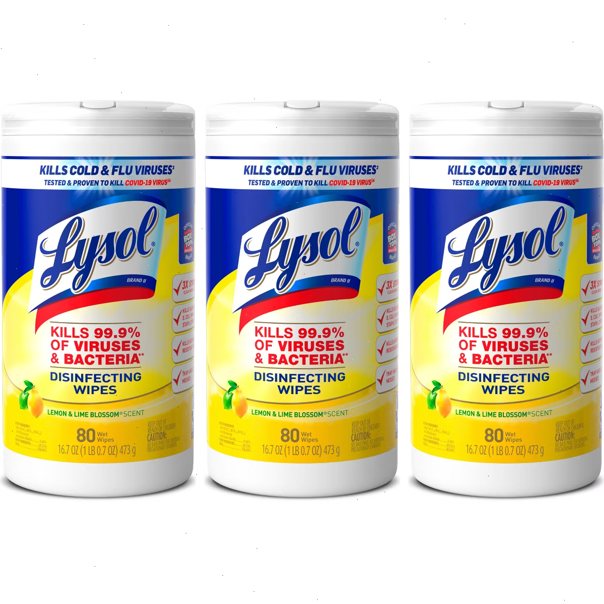 Lysol Lemon & Lime Disinfecting Wipes - 240ct/3pk