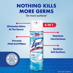 Lysol Crisp Linen Disinfectant Aerosol Spray